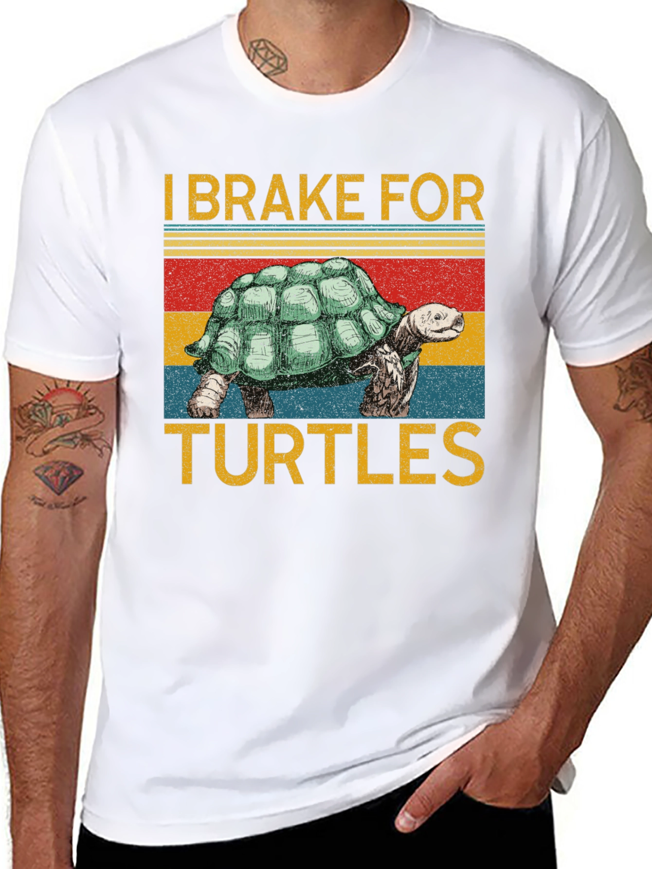 I Brake For Turtles Graphic T-Shirt