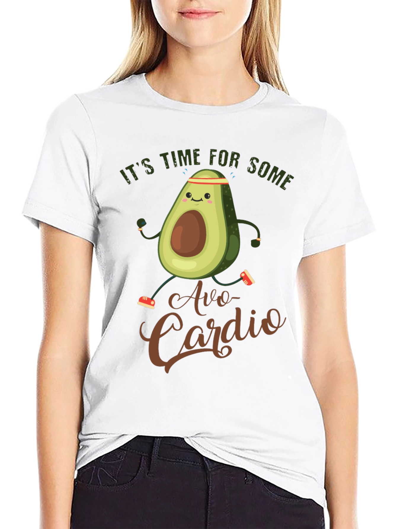 Avo-Cardio Funny Avocado Workout T-Shirt