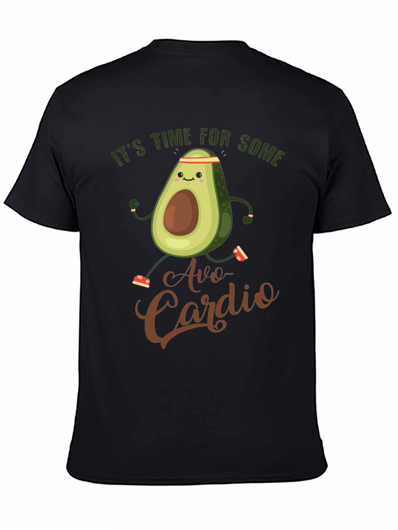Avo-Cardio Funny Avocado Workout T-Shirt