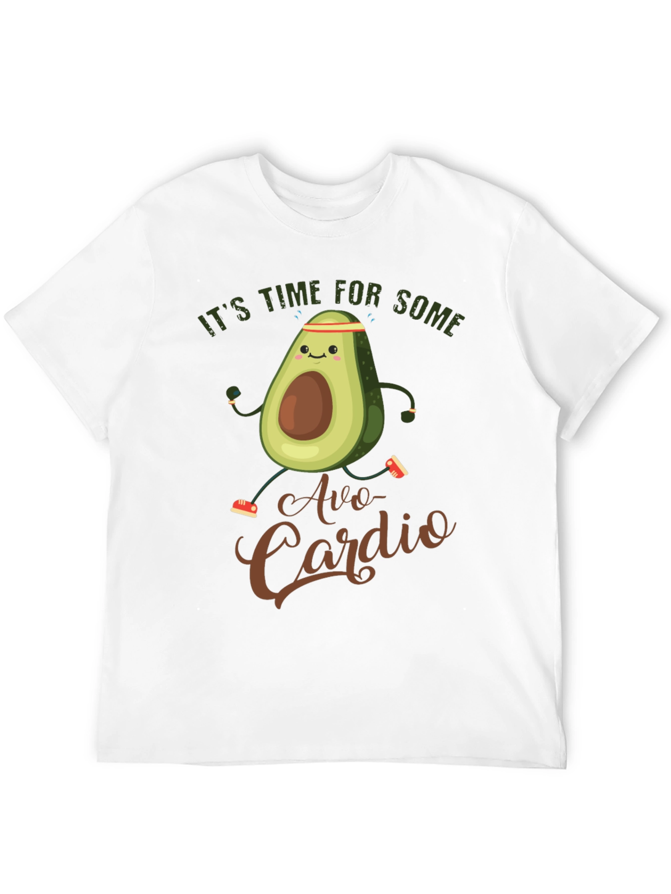 Avo-Cardio Funny Avocado Workout T-Shirt