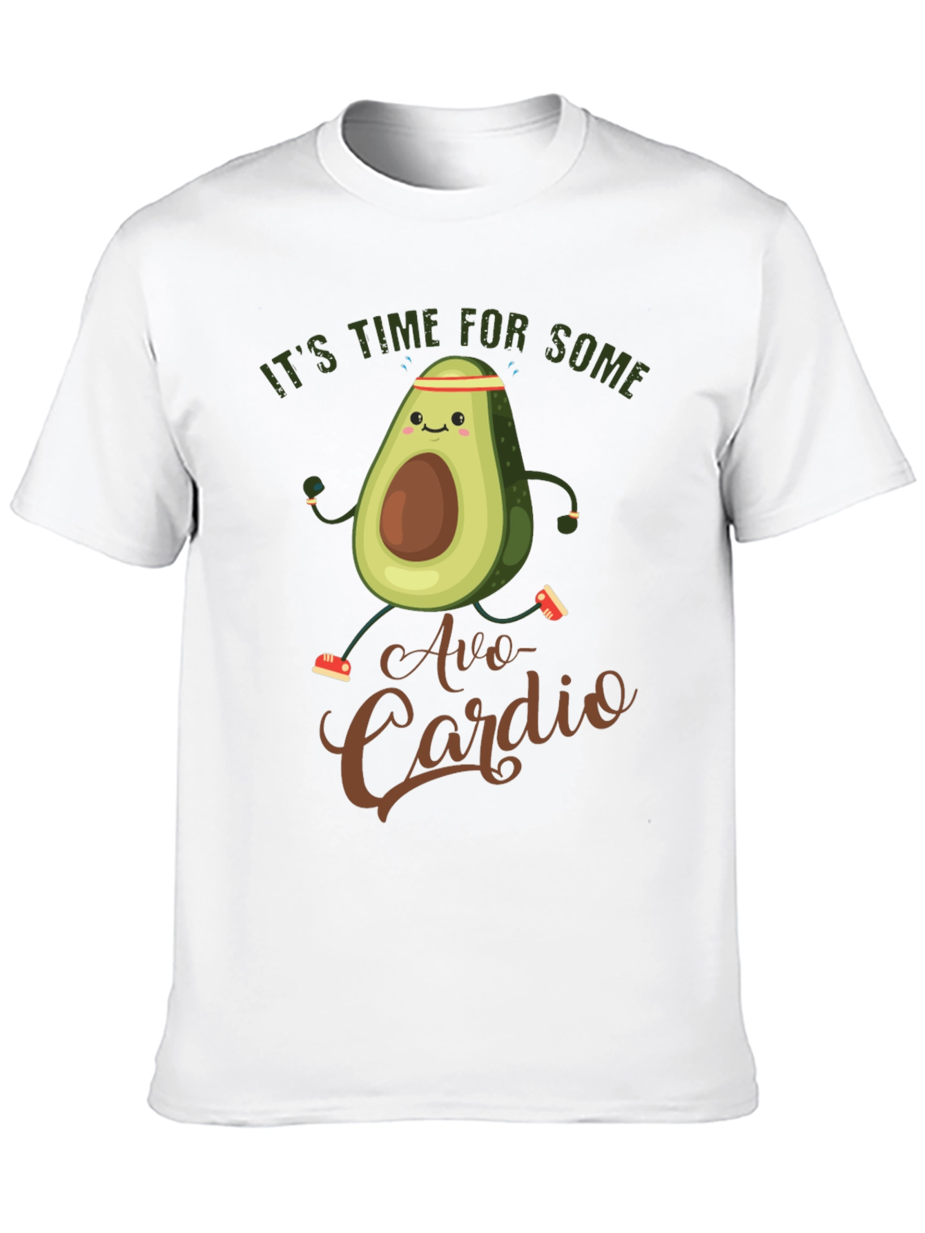 Avo-Cardio Funny Avocado Workout T-Shirt