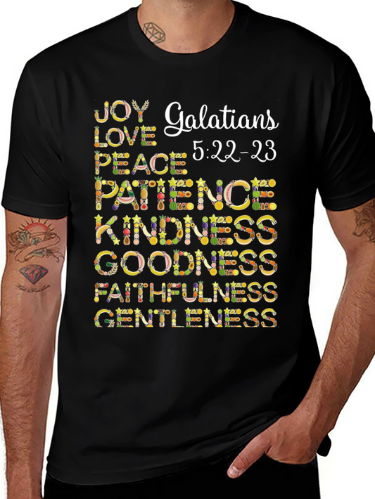 Fruit of the Spirit T-Shirt Galatians 5:22-23 Christian Tee