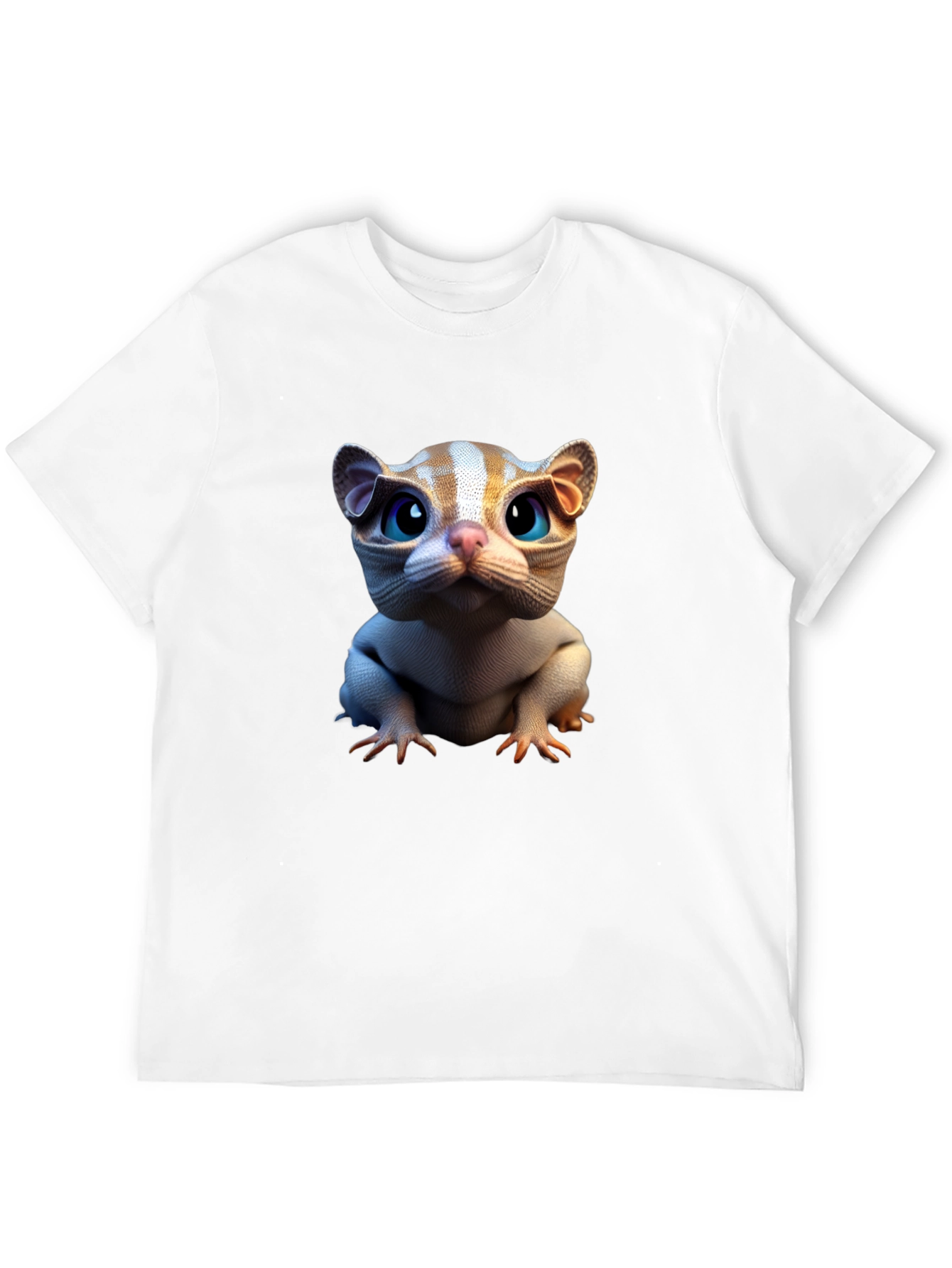 Cat Creature Graphic Tee - Black Short Sleeve