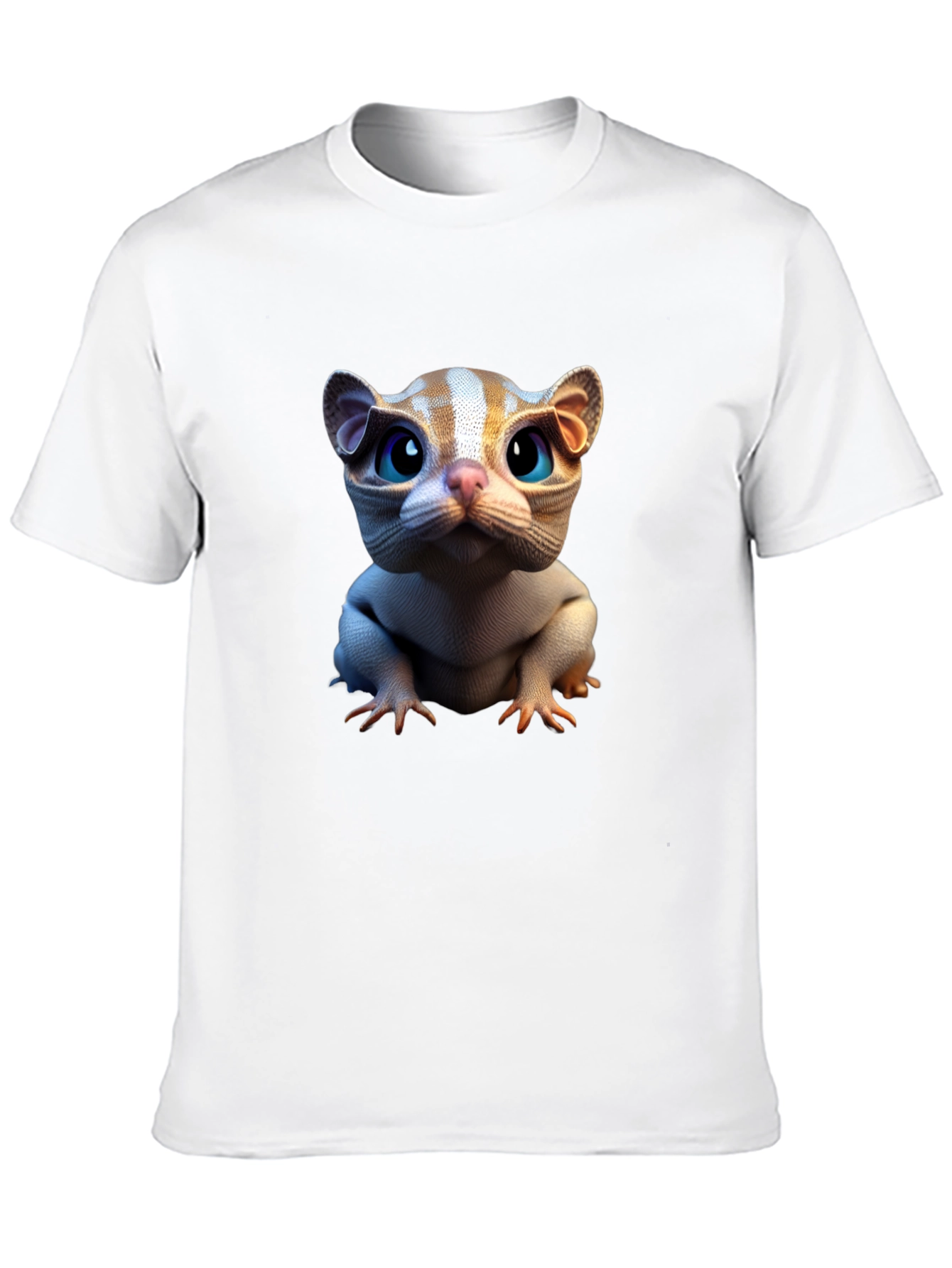 Cat Creature Graphic Tee - Black Short Sleeve