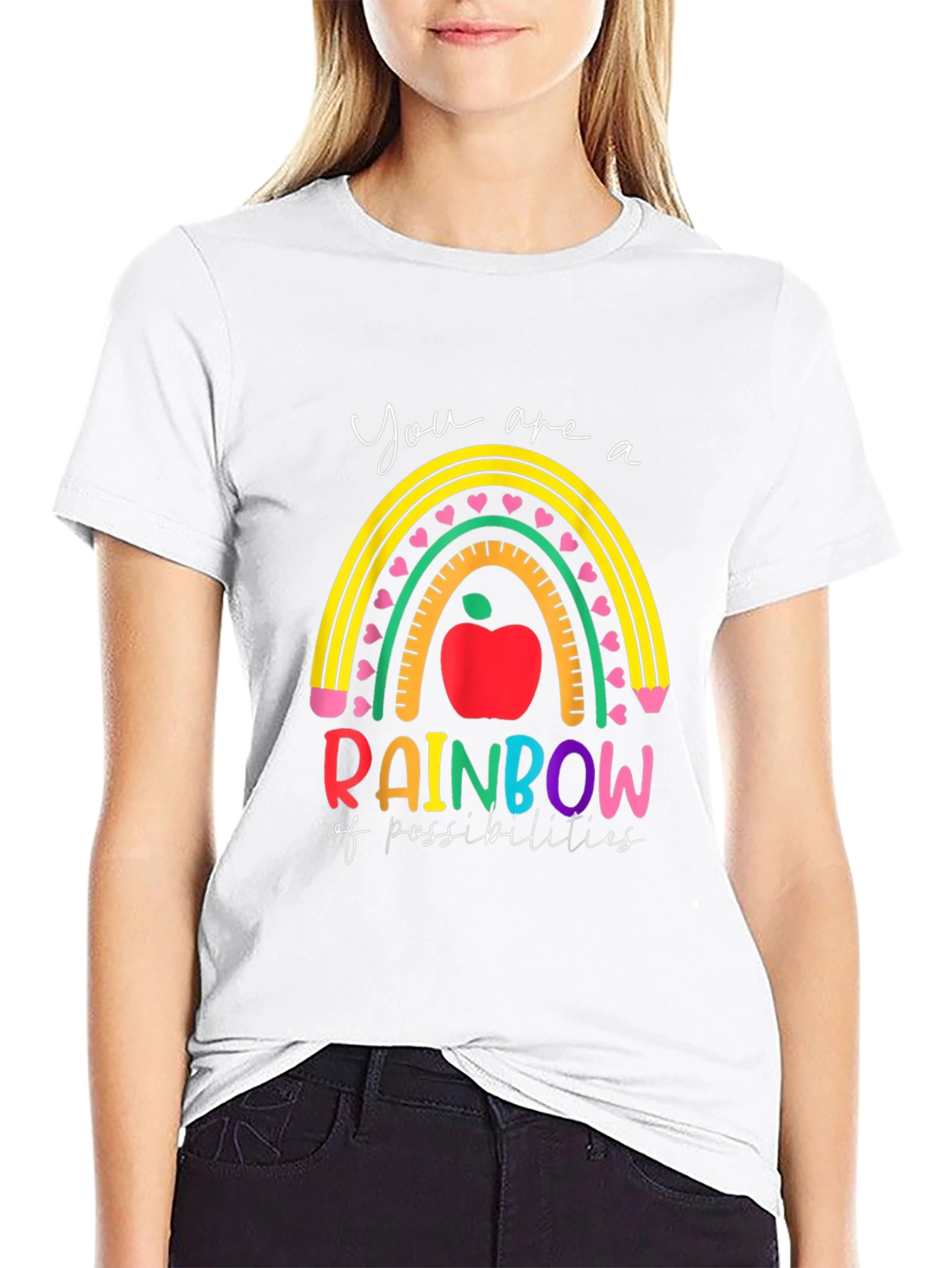 Rainbow of Possibilities Teacher Graphic Tee