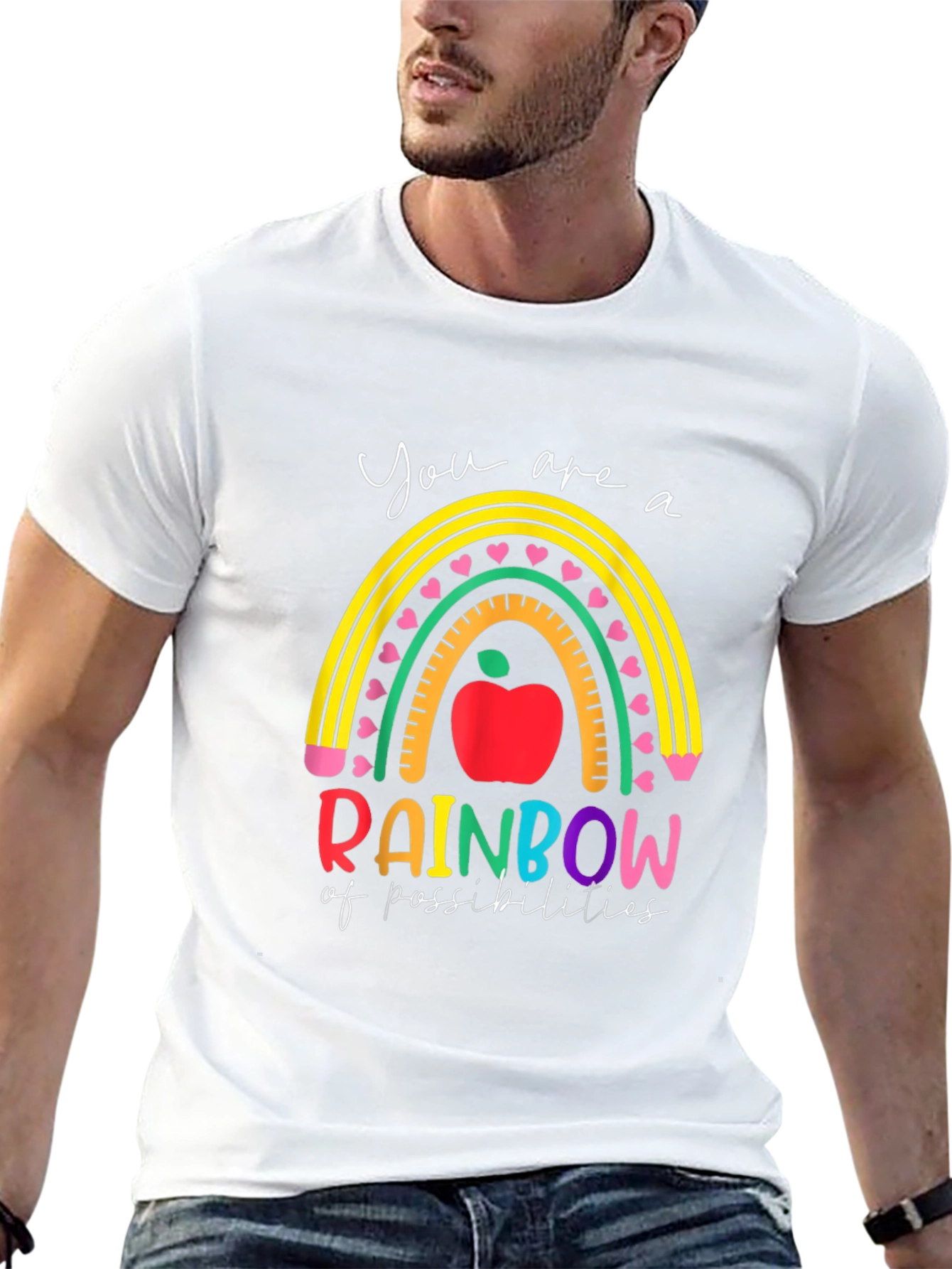 Rainbow of Possibilities Teacher Graphic Tee
