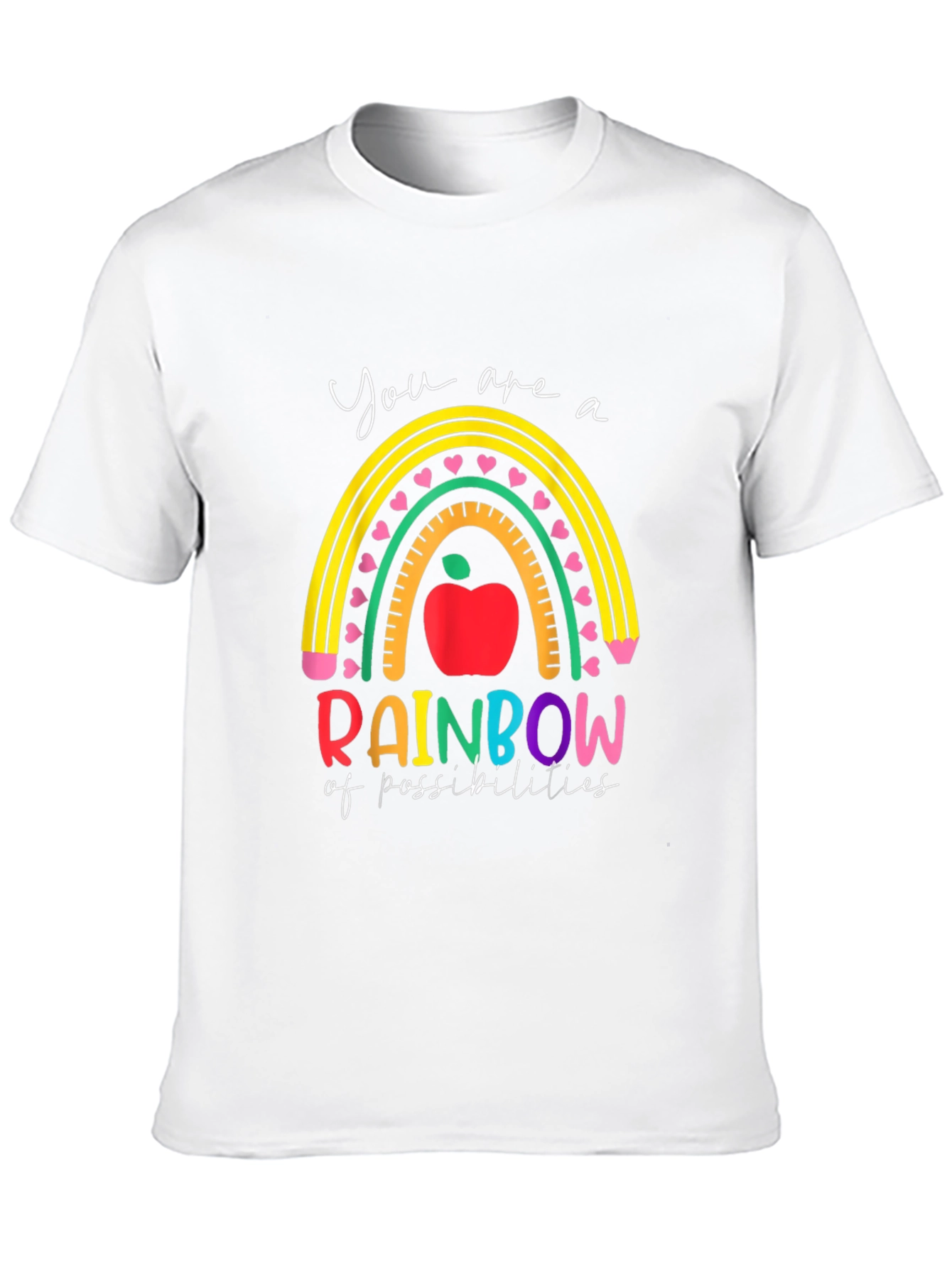 Rainbow of Possibilities Teacher Graphic Tee
