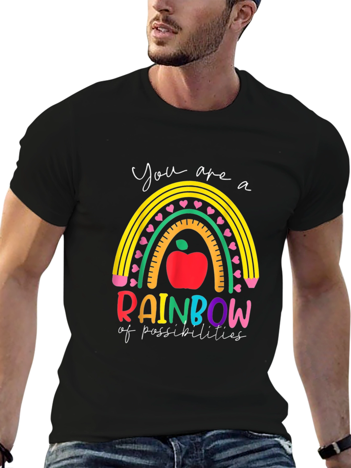 Rainbow of Possibilities Teacher Graphic Tee