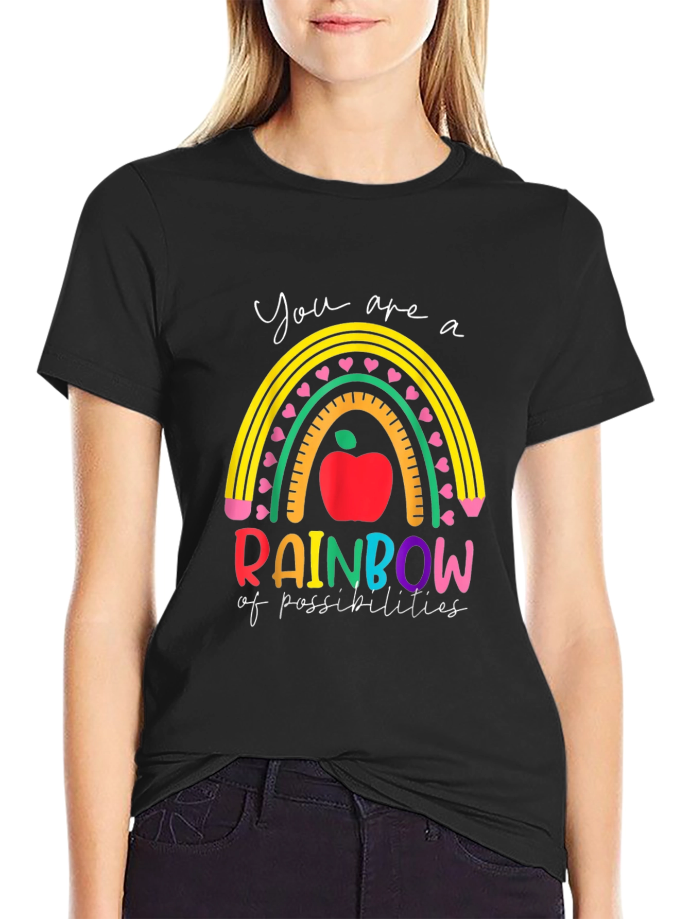 Rainbow of Possibilities Teacher Graphic Tee