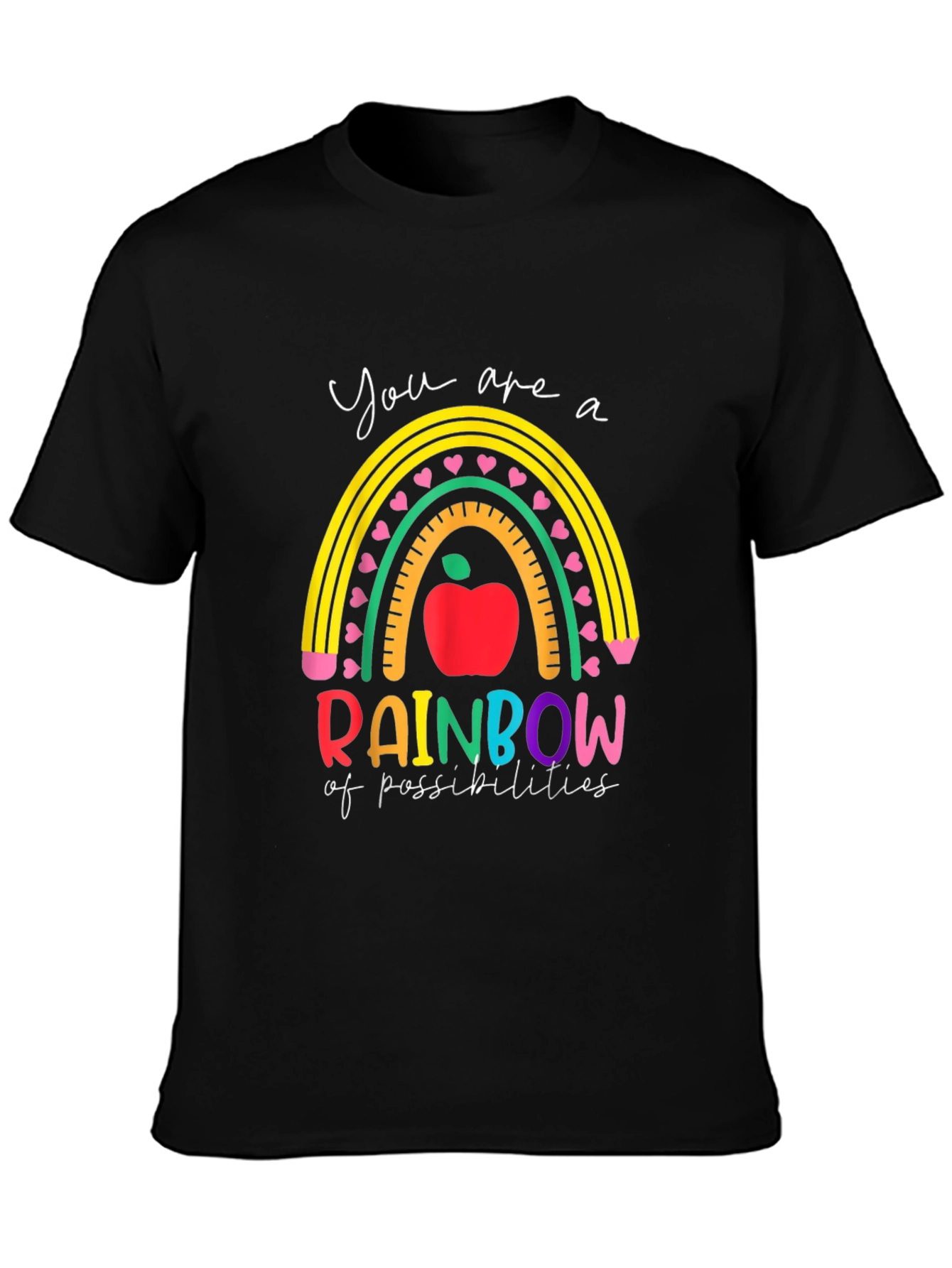Rainbow of Possibilities Teacher Graphic Tee
