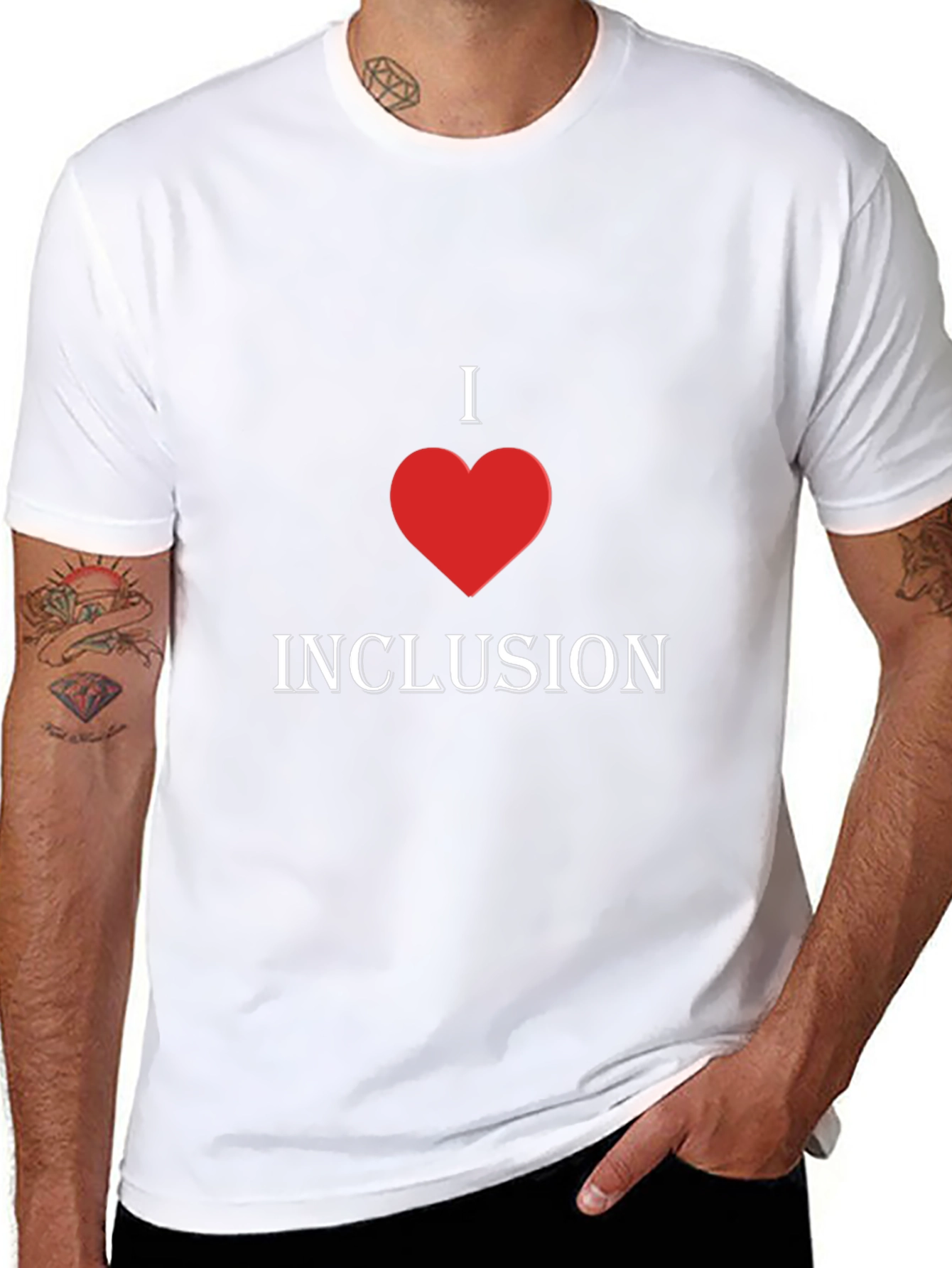 I Heart Inclusion T-Shirt - Stylish Graphic Tee