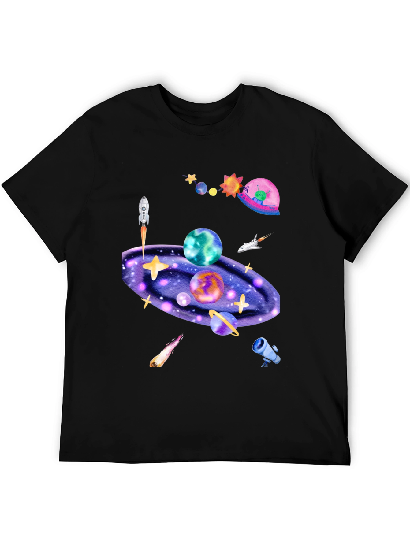 Cosmic Galaxy Graphic T-Shirt - Explore the Universe!