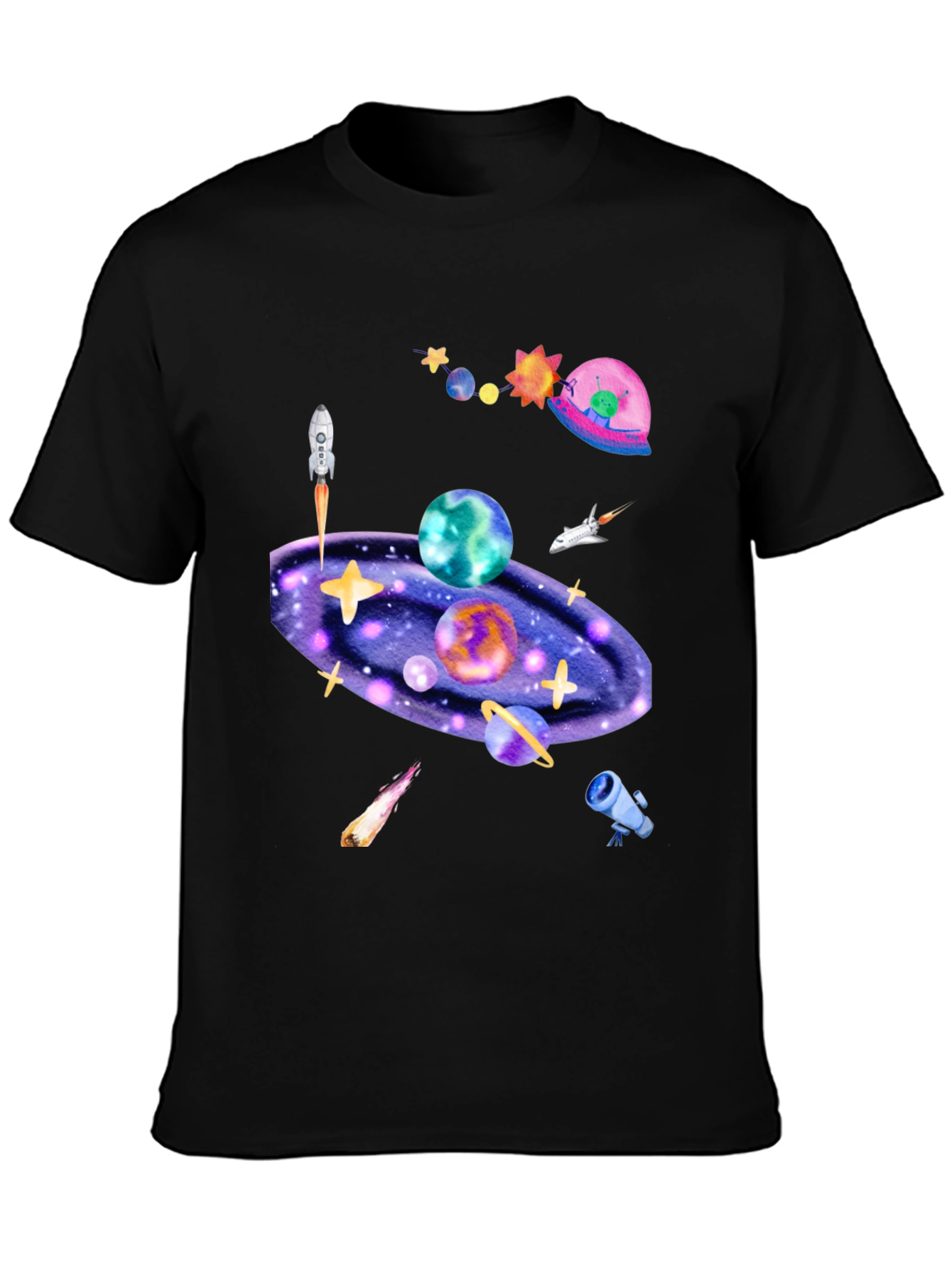 Cosmic Galaxy Graphic T-Shirt - Explore the Universe!