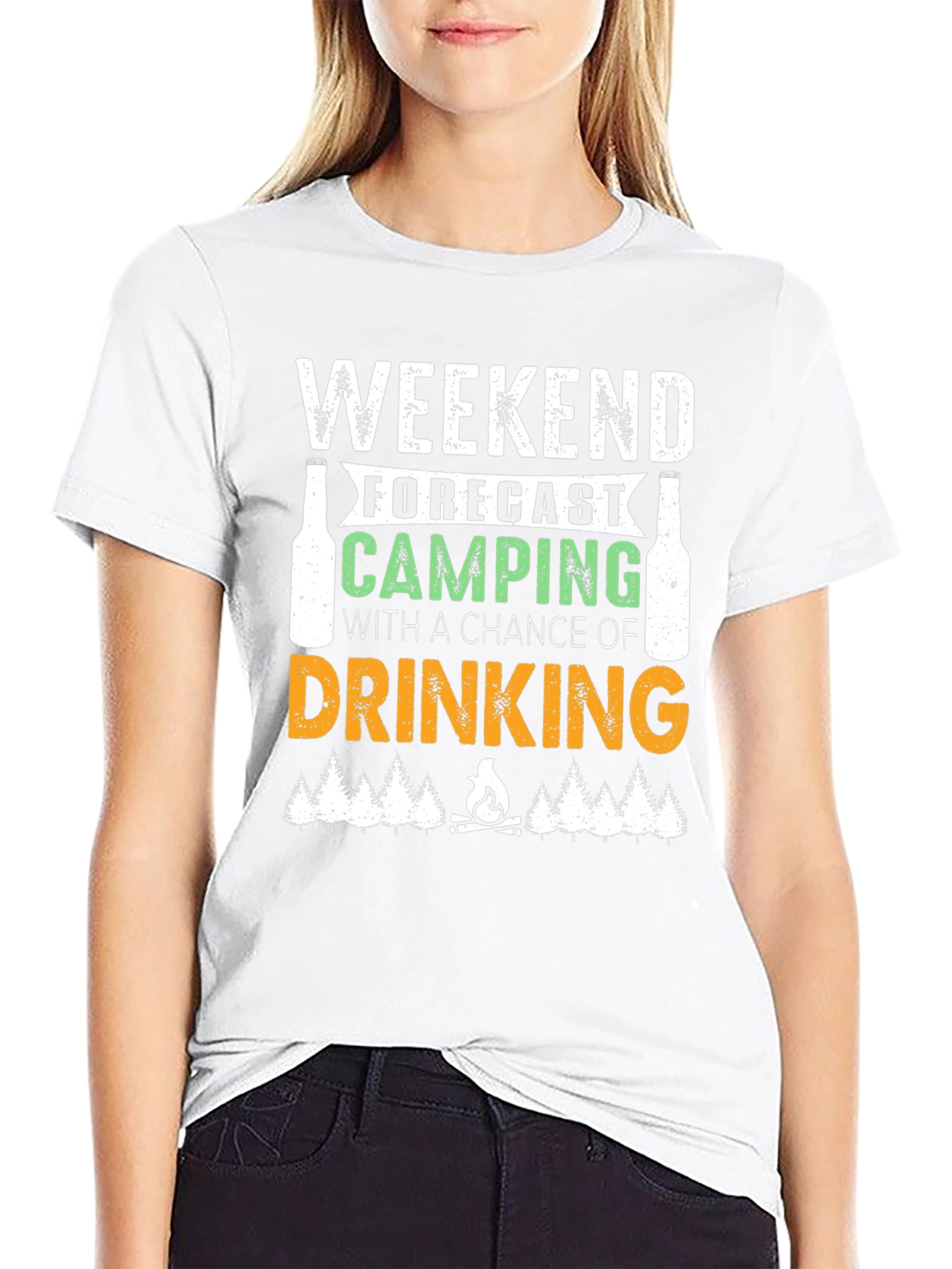 Weekend Forecast Camping & Drinking T-Shirt