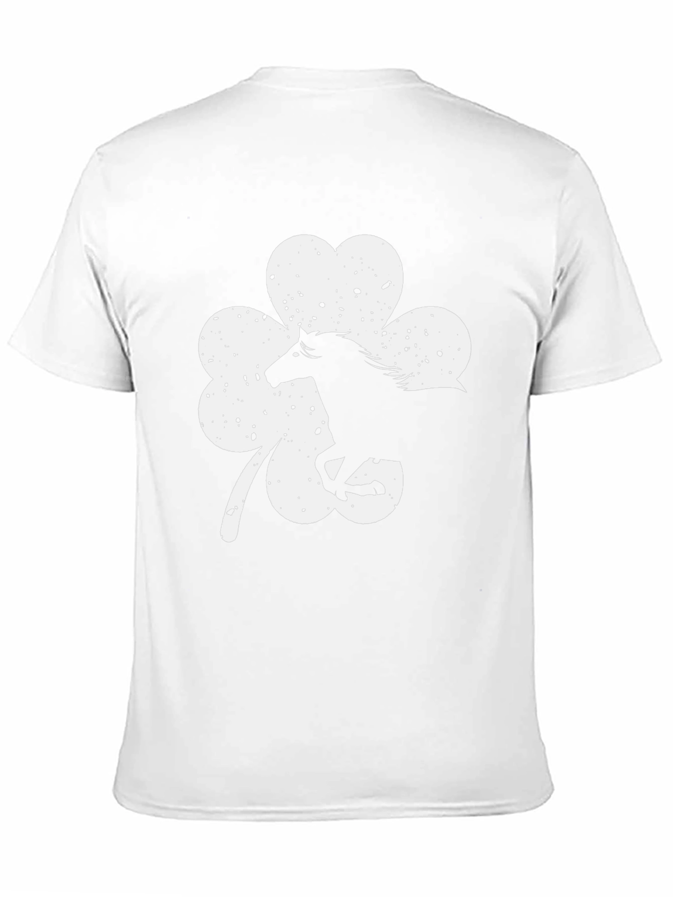Lucky Horse Shamrock Graphic Tee - Black