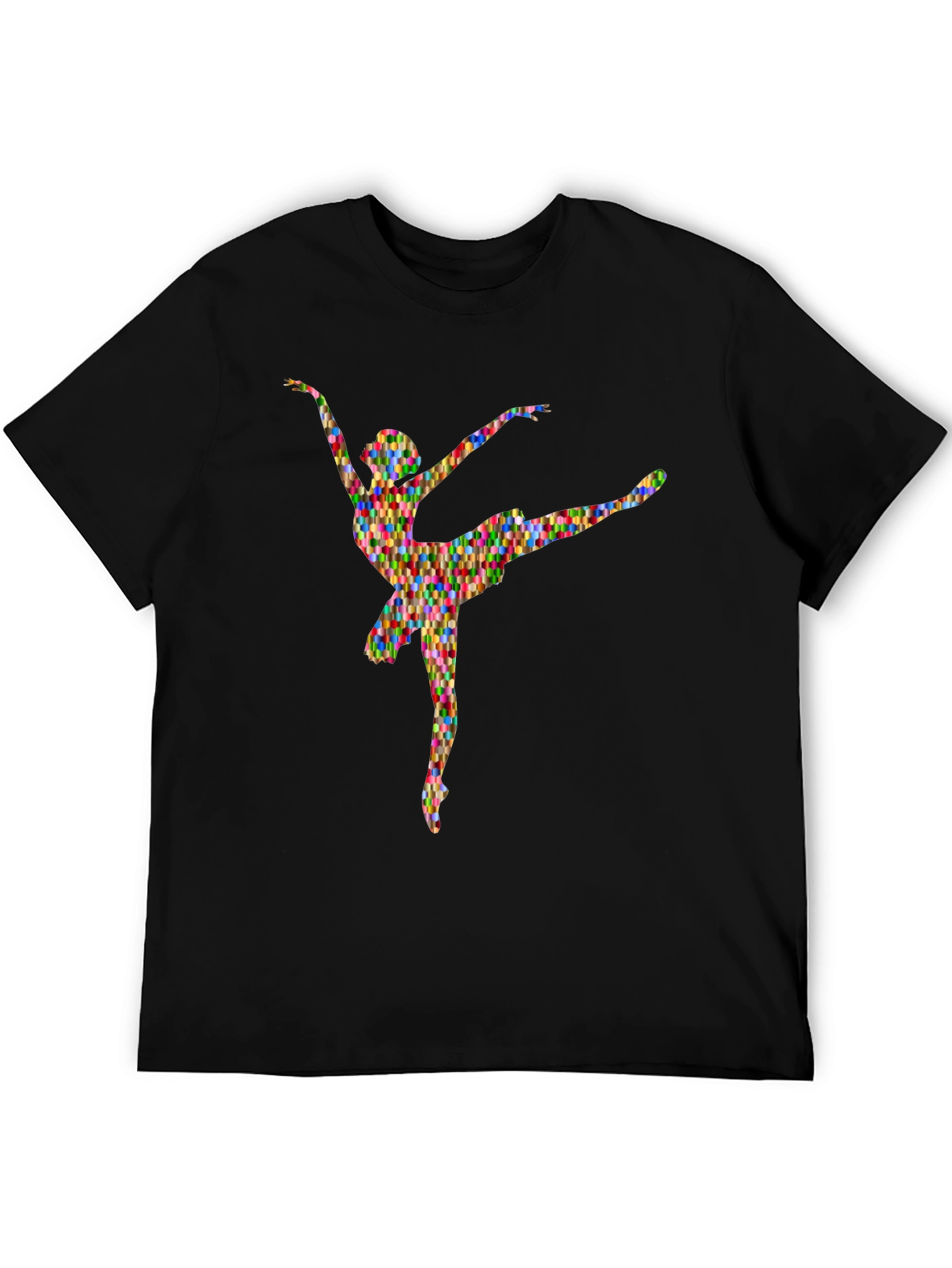 Abstract Ballerina Graphic Tee - Soft Cotton T-Shirt