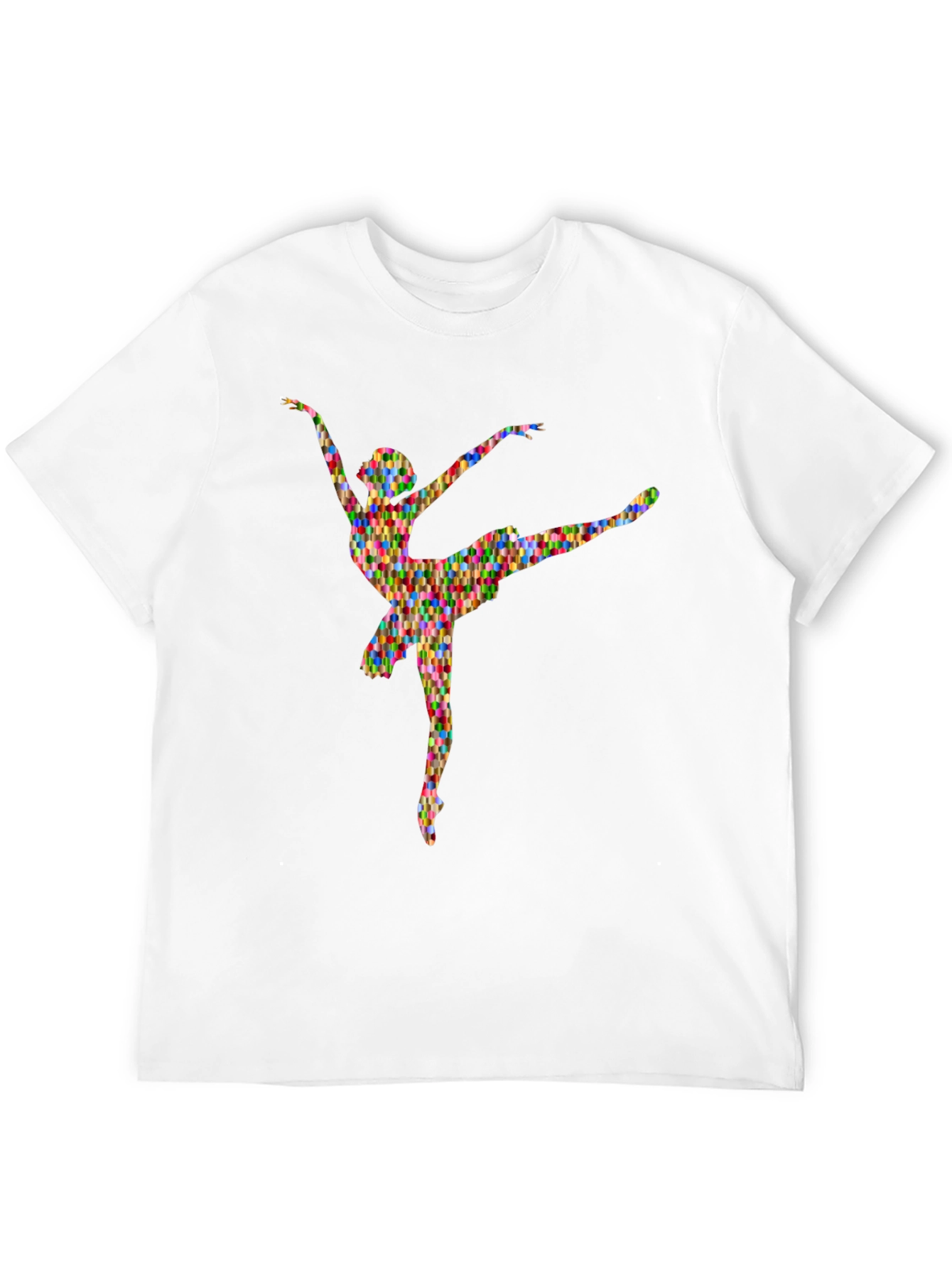 Abstract Ballerina Graphic Tee - Soft Cotton T-Shirt