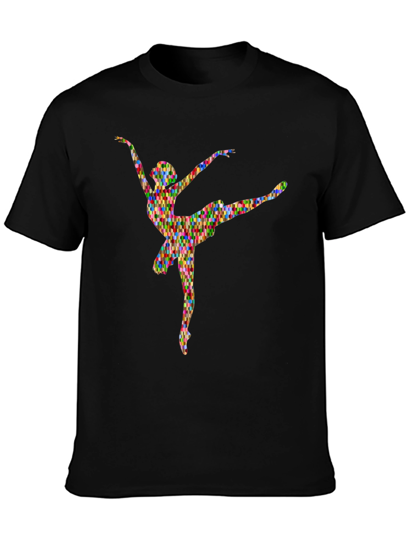 Abstract Ballerina Graphic Tee - Soft Cotton T-Shirt