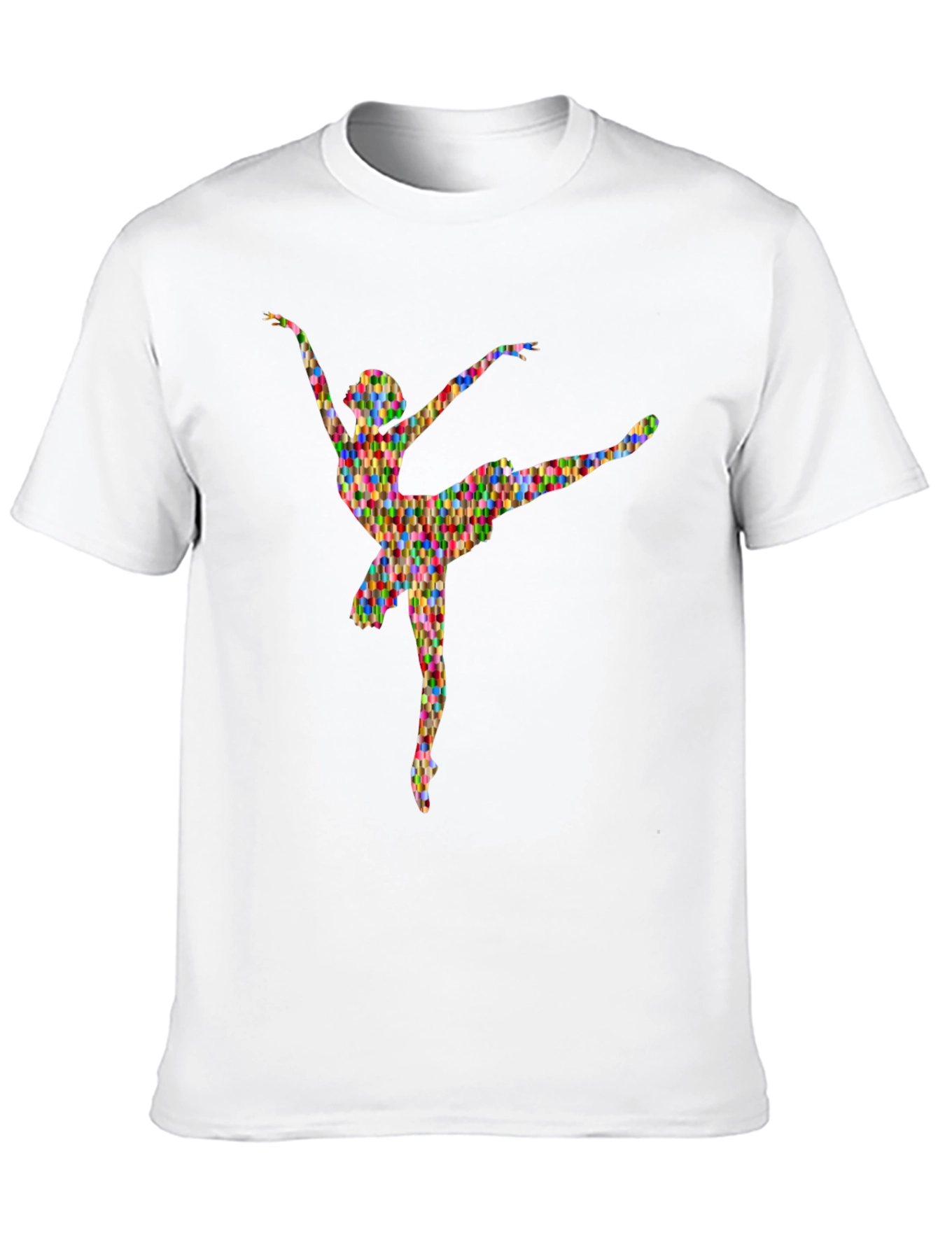 Abstract Ballerina Graphic Tee - Soft Cotton T-Shirt