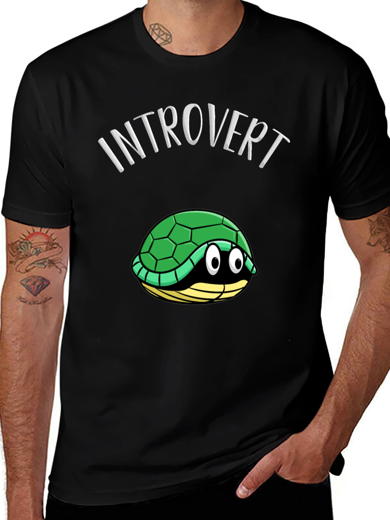 Introvert Turtle T-Shirt Funny Graphic Tee