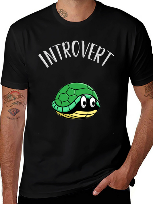Introvert Turtle T-Shirt Funny Graphic Tee