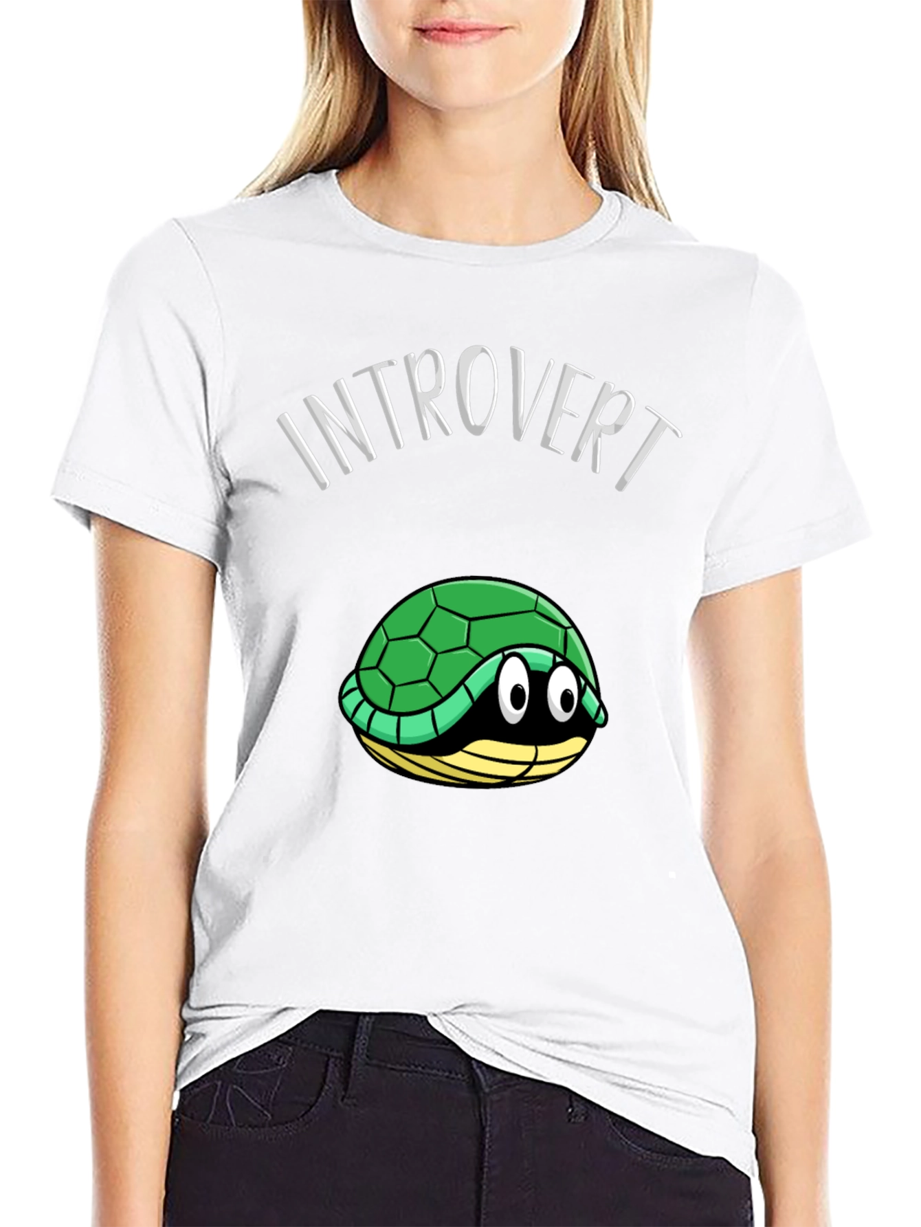 Introvert Turtle T-Shirt Funny Graphic Tee