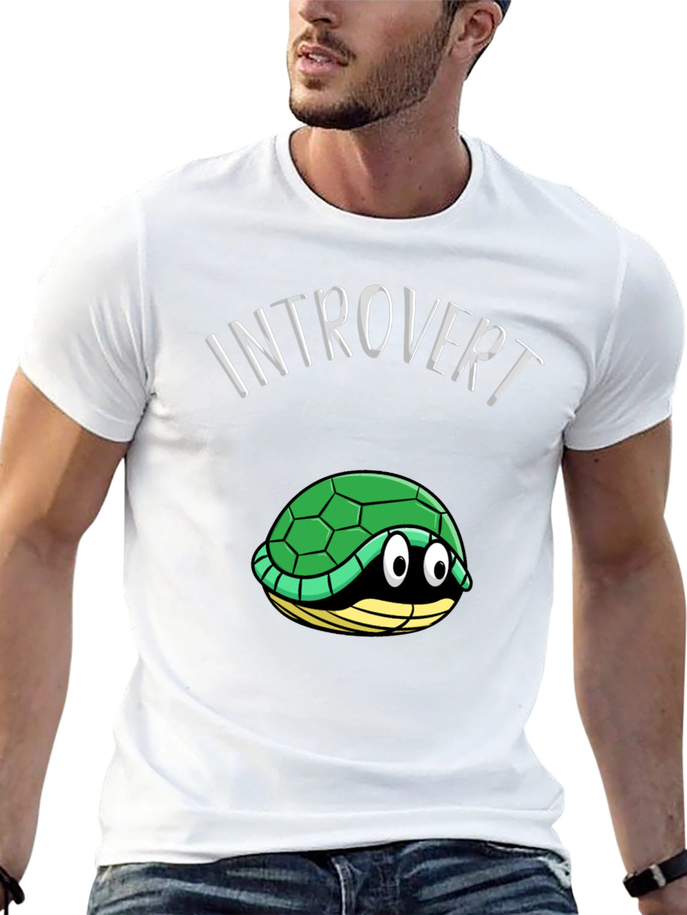Introvert Turtle T-Shirt Funny Graphic Tee