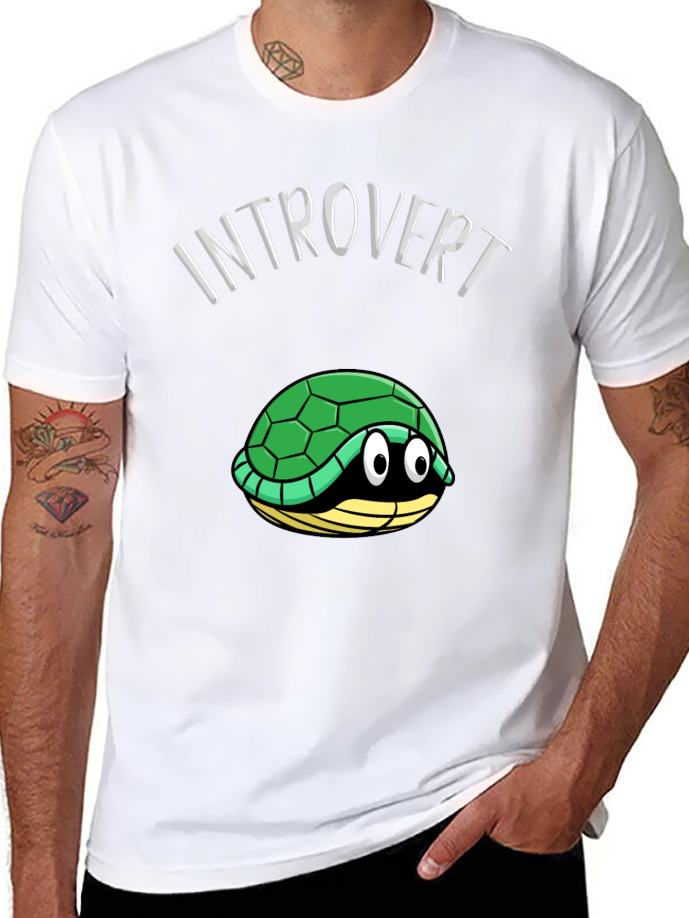 Introvert Turtle T-Shirt Funny Graphic Tee