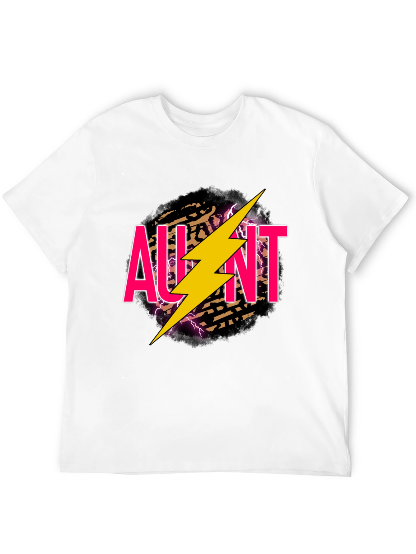 Aunt Lightning Bolt Graphic Tee - Black