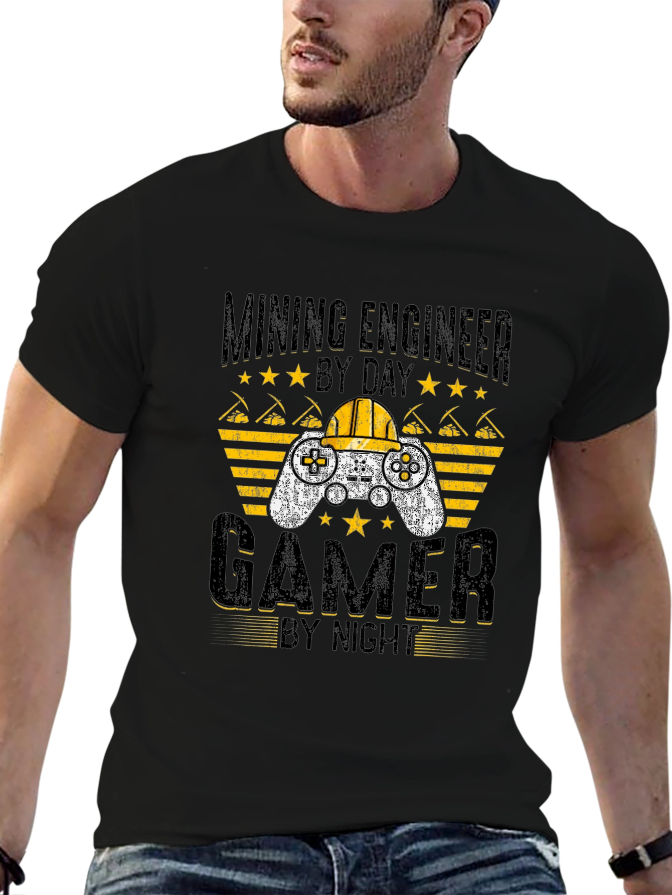 Mining Engineer Gamer T-Shirt - Funny Gift