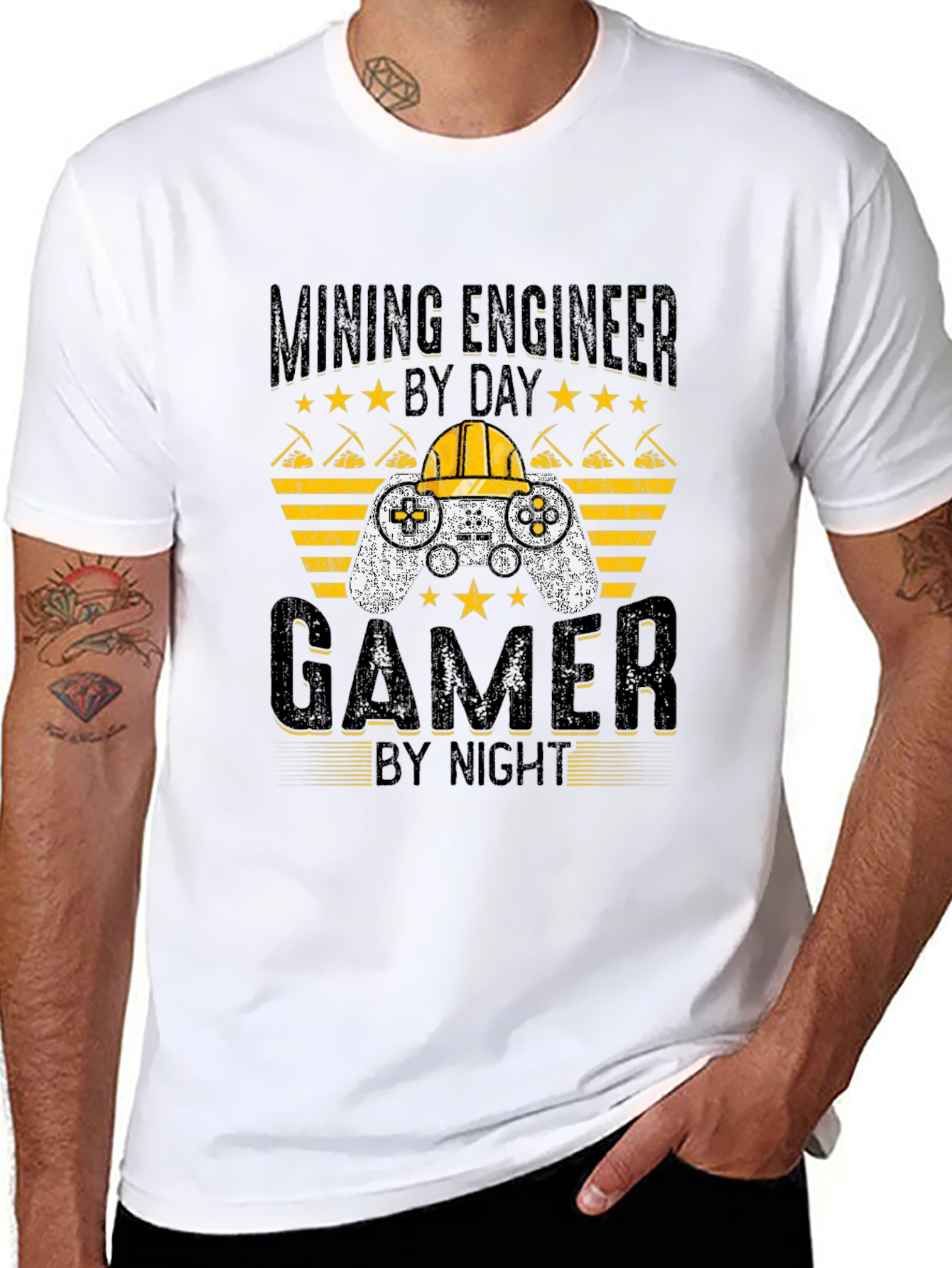Mining Engineer Gamer T-Shirt - Funny Gift