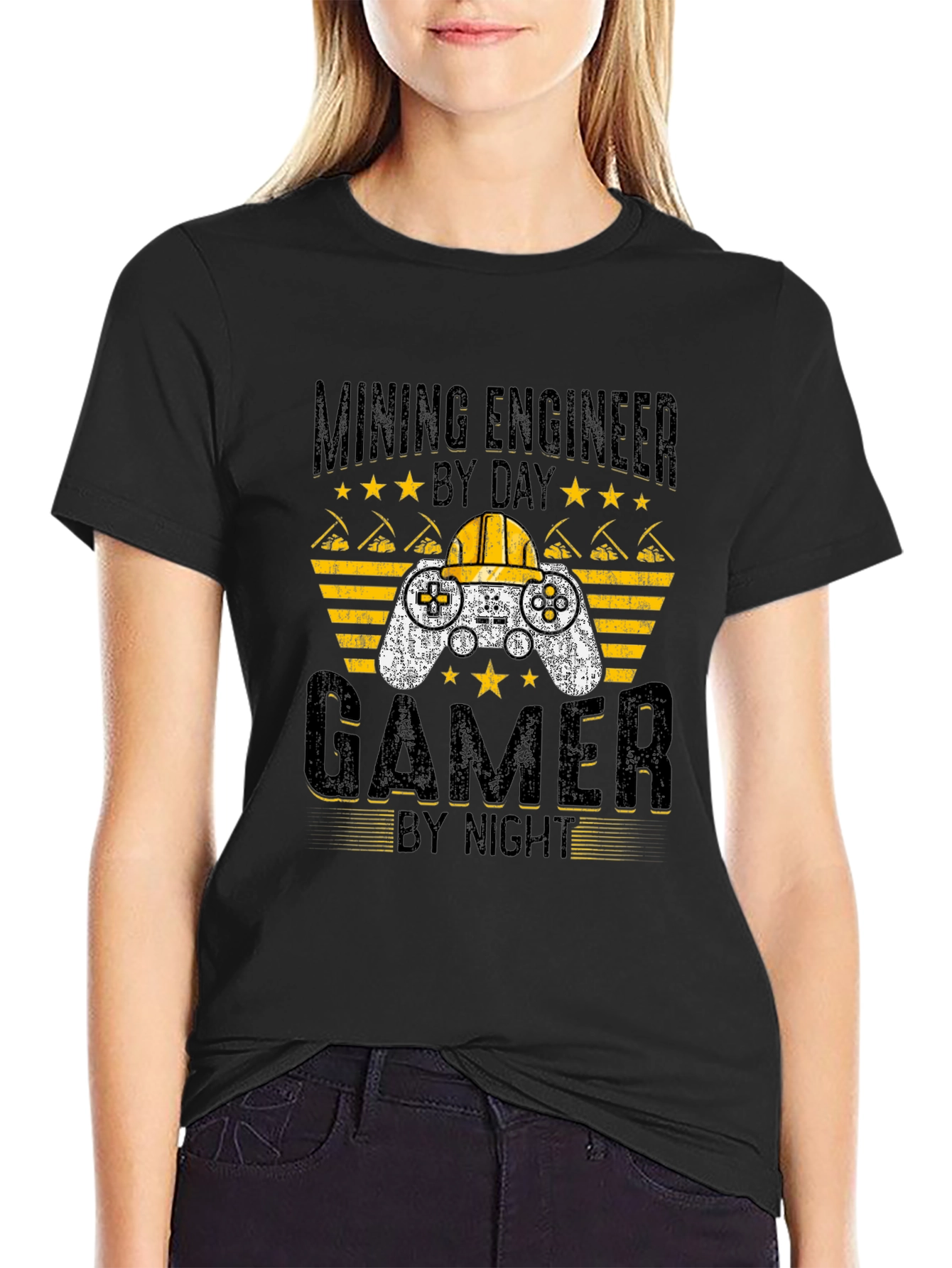 Mining Engineer Gamer T-Shirt - Funny Gift