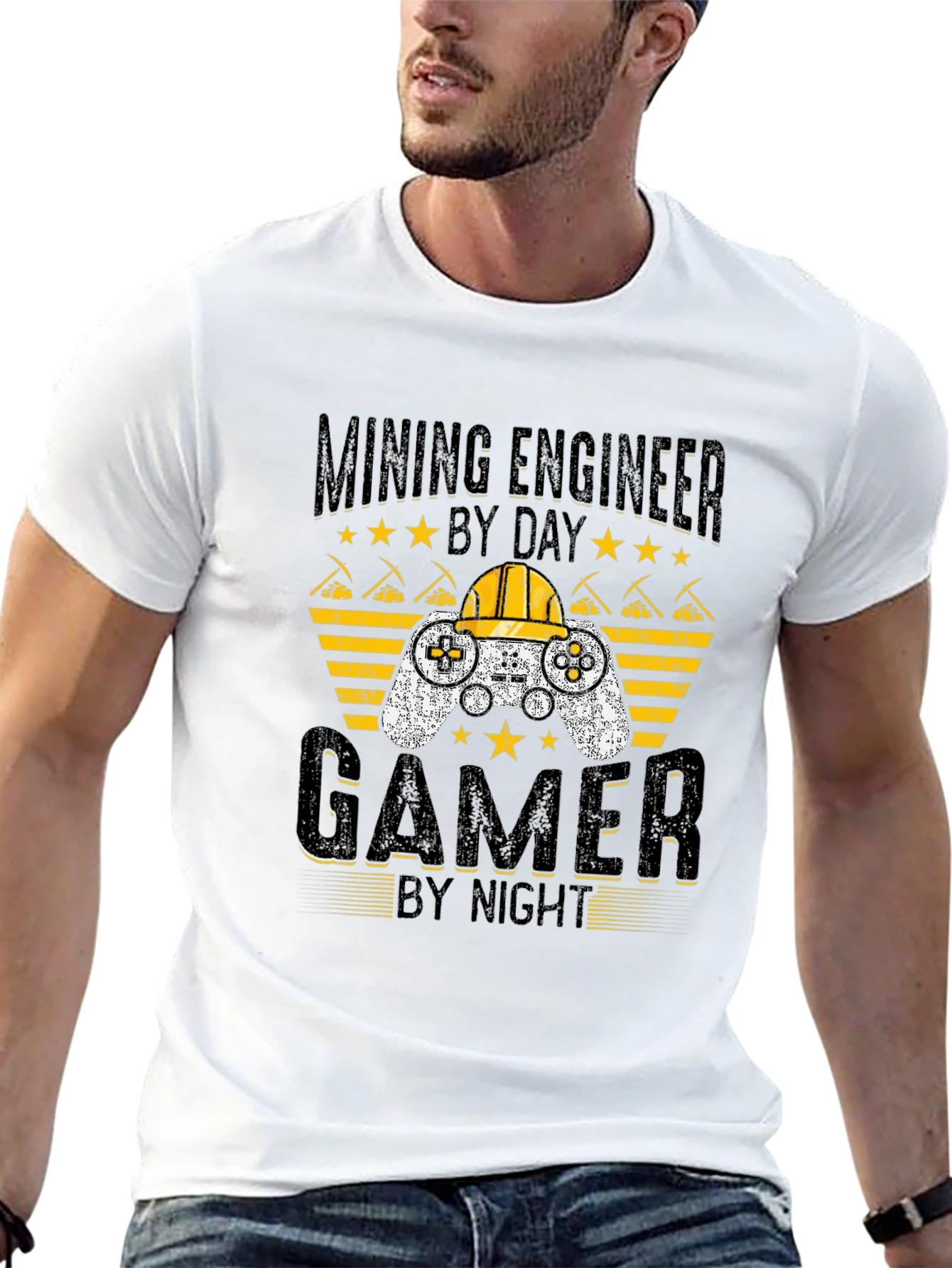 Mining Engineer Gamer T-Shirt - Funny Gift