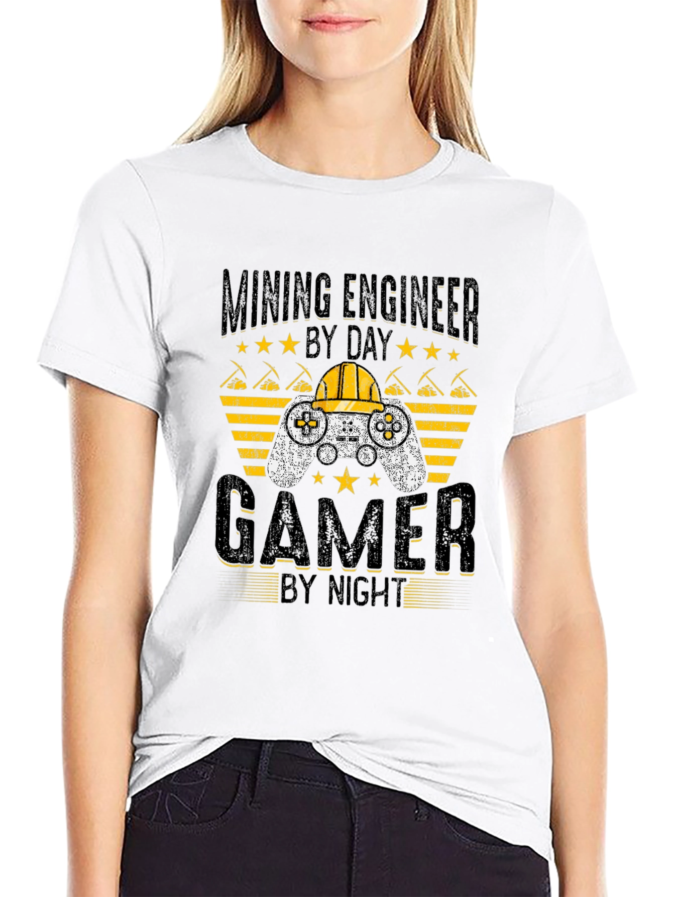 Mining Engineer Gamer T-Shirt - Funny Gift