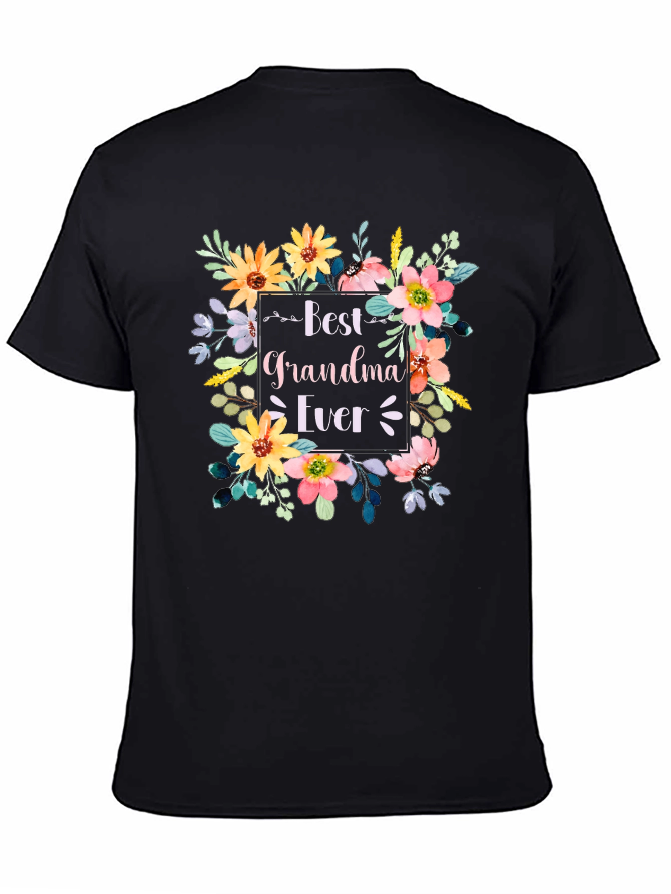 Best Grandma Ever Floral T-Shirt