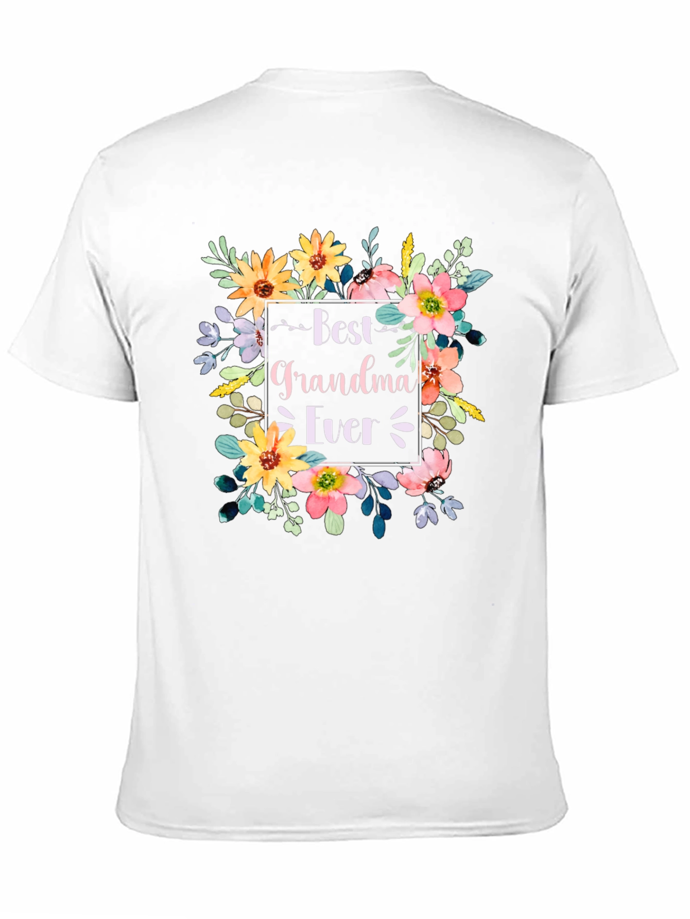 Best Grandma Ever Floral T-Shirt