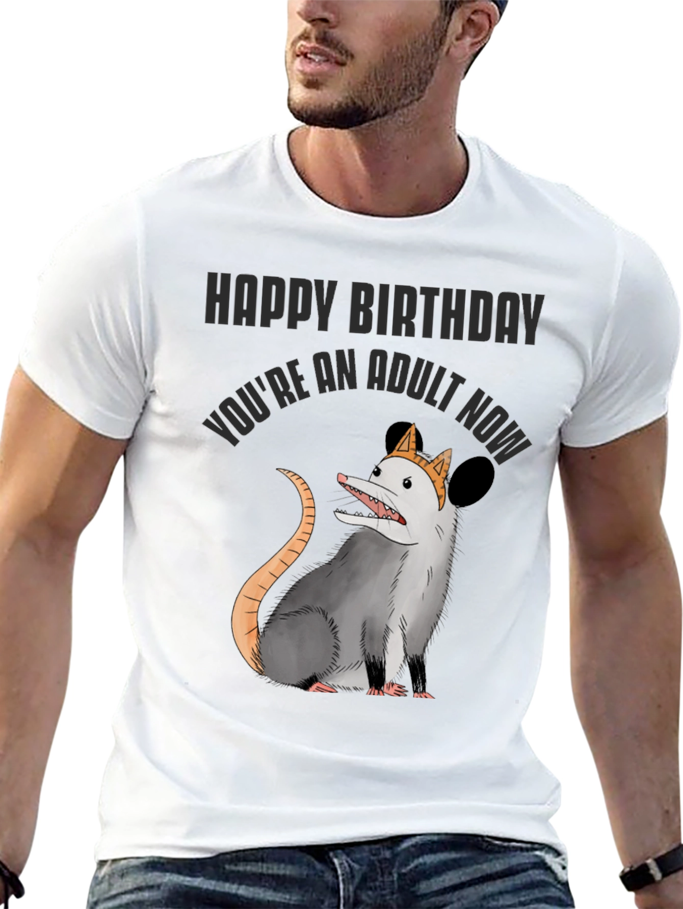 Funny Adult Birthday Opossum T-Shirt