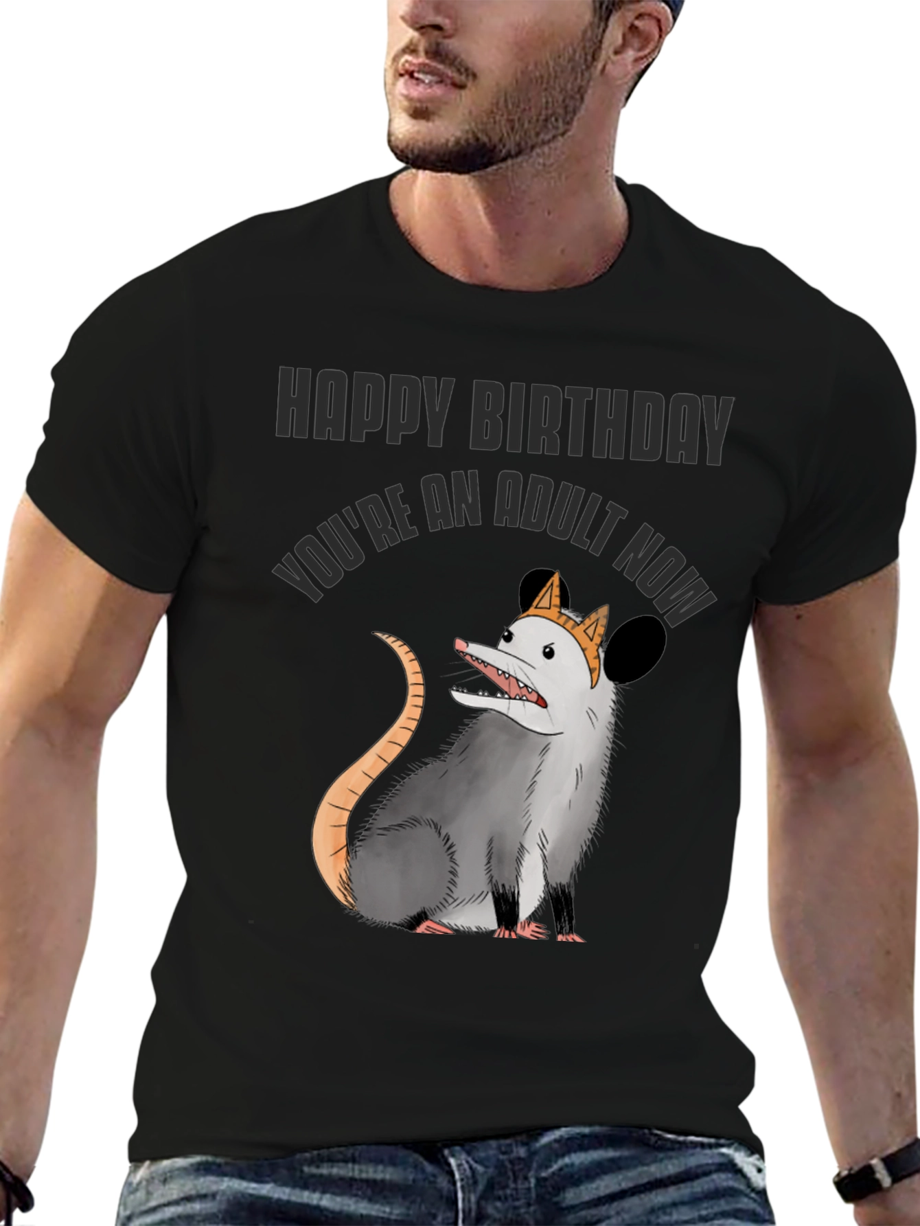 Funny Adult Birthday Opossum T-Shirt
