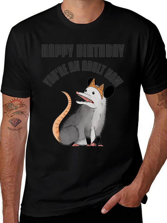 Funny Adult Birthday Opossum T-Shirt