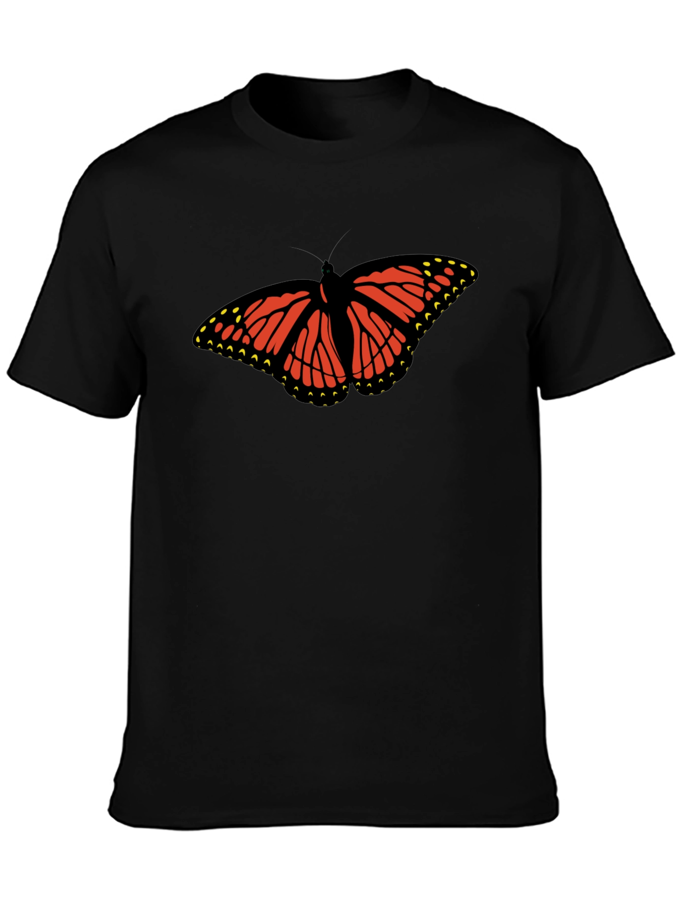 Butterfly Graphic Black T-Shirt