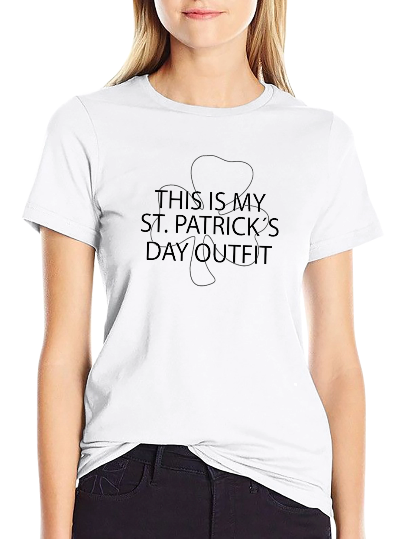 St. Patricks Day Outfit T-Shirt - Black