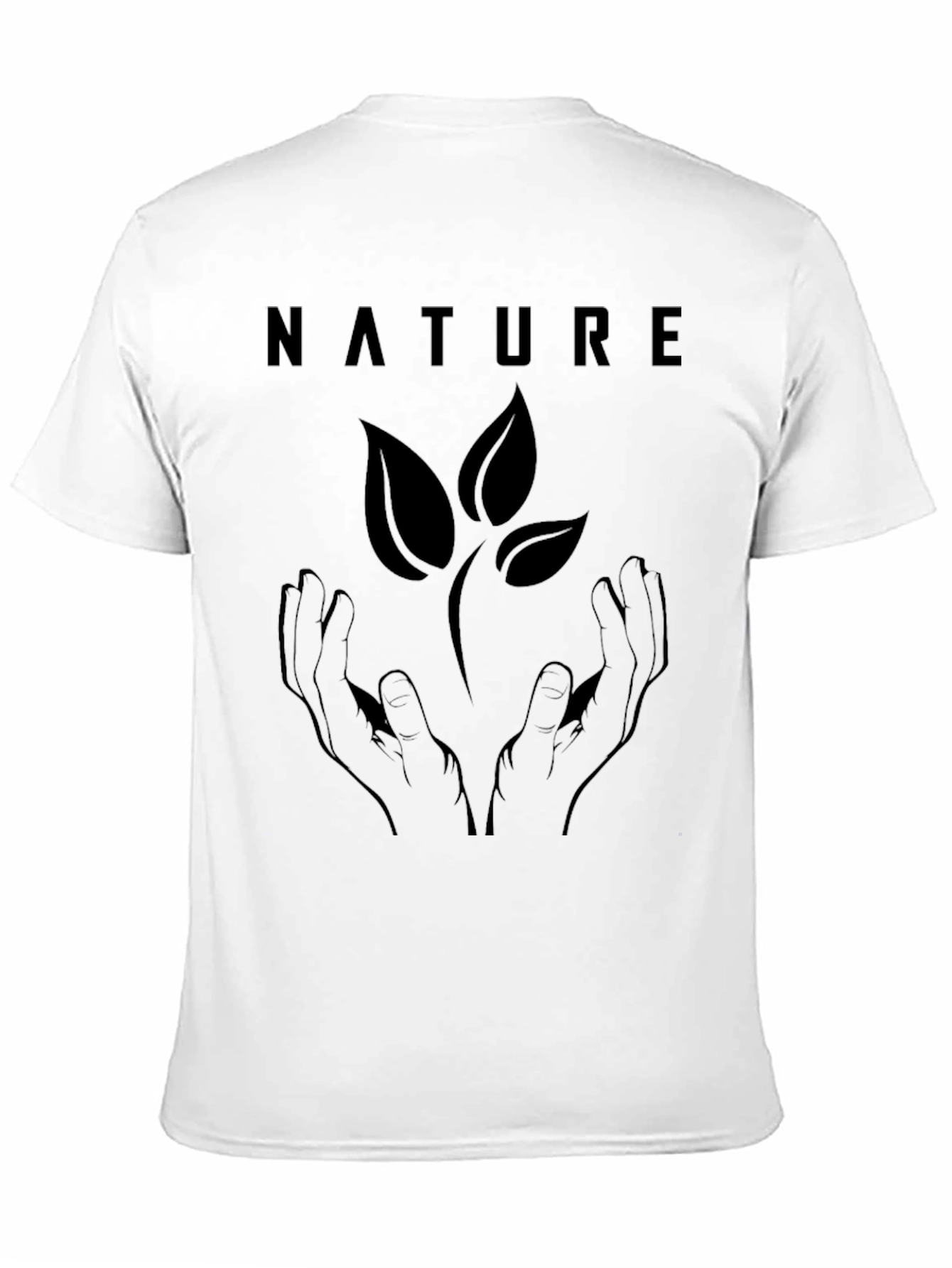 Nature Hands Graphic Tee - Eco Friendly Design