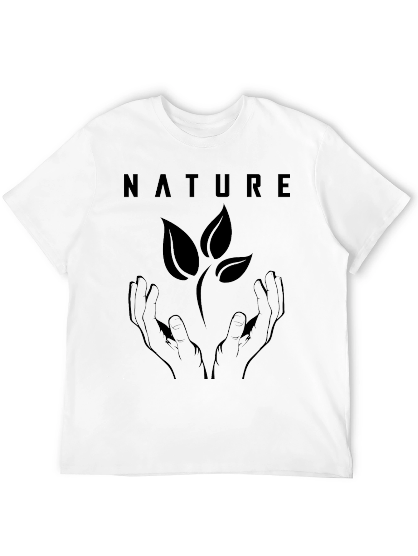 Nature Hands Graphic Tee - Eco Friendly Design