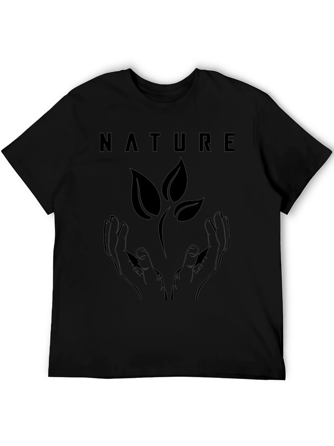 Nature Hands Graphic Tee - Eco Friendly Design
