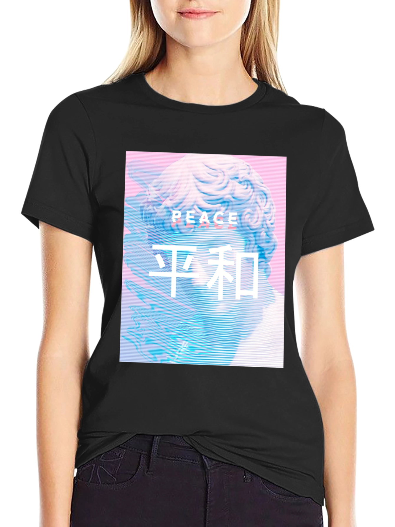 Peace Graphic Tee - Vaporwave Aesthetic T-Shirt