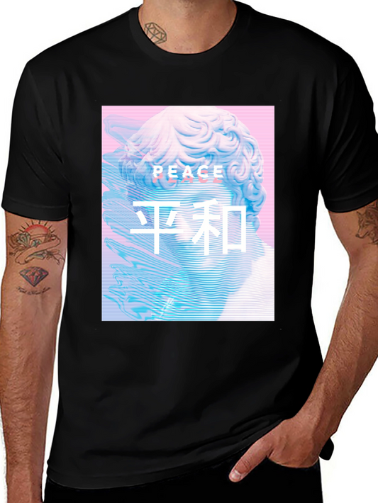 Peace Graphic Tee - Vaporwave Aesthetic T-Shirt