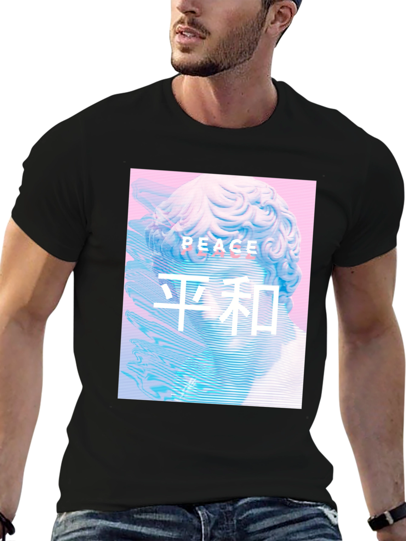Peace Graphic Tee - Vaporwave Aesthetic T-Shirt