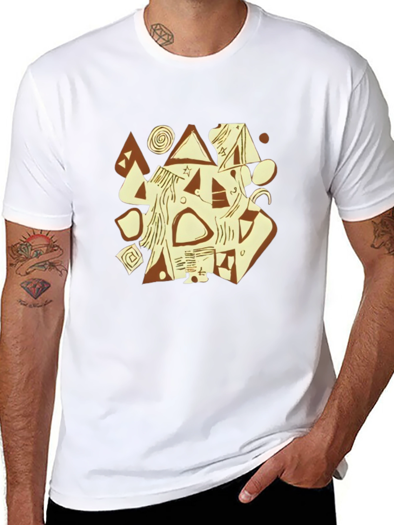 Abstract Graphic Tee - Unique Design