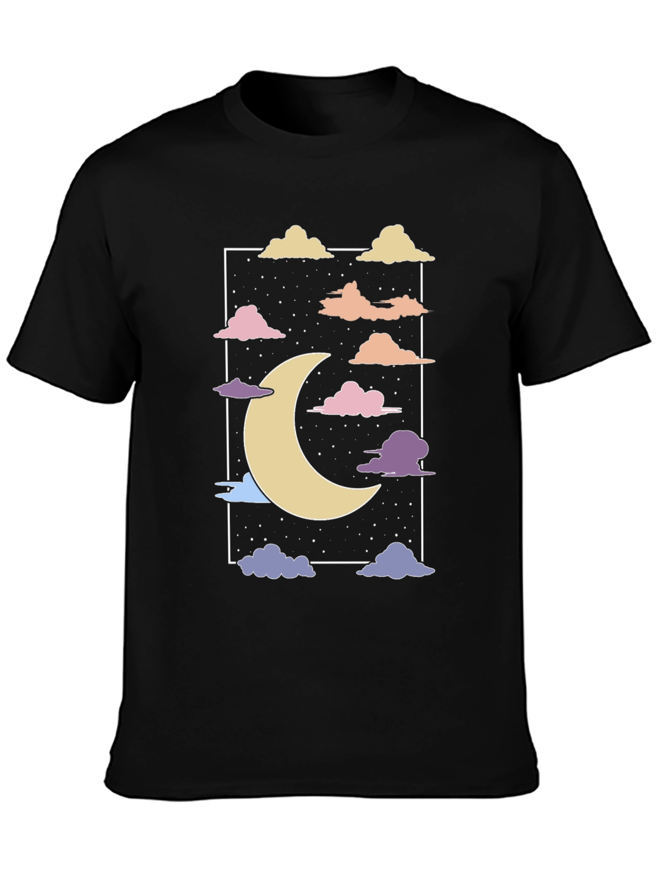 Dreamy Moon & Clouds Graphic Tee