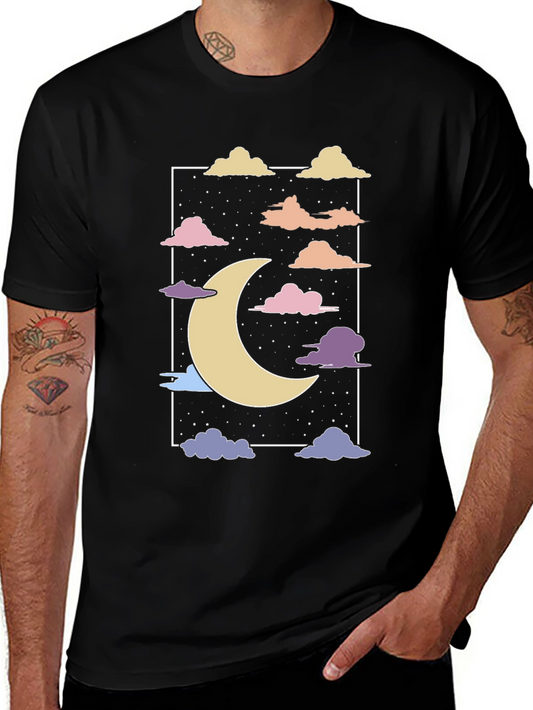 Dreamy Moon & Clouds Graphic Tee